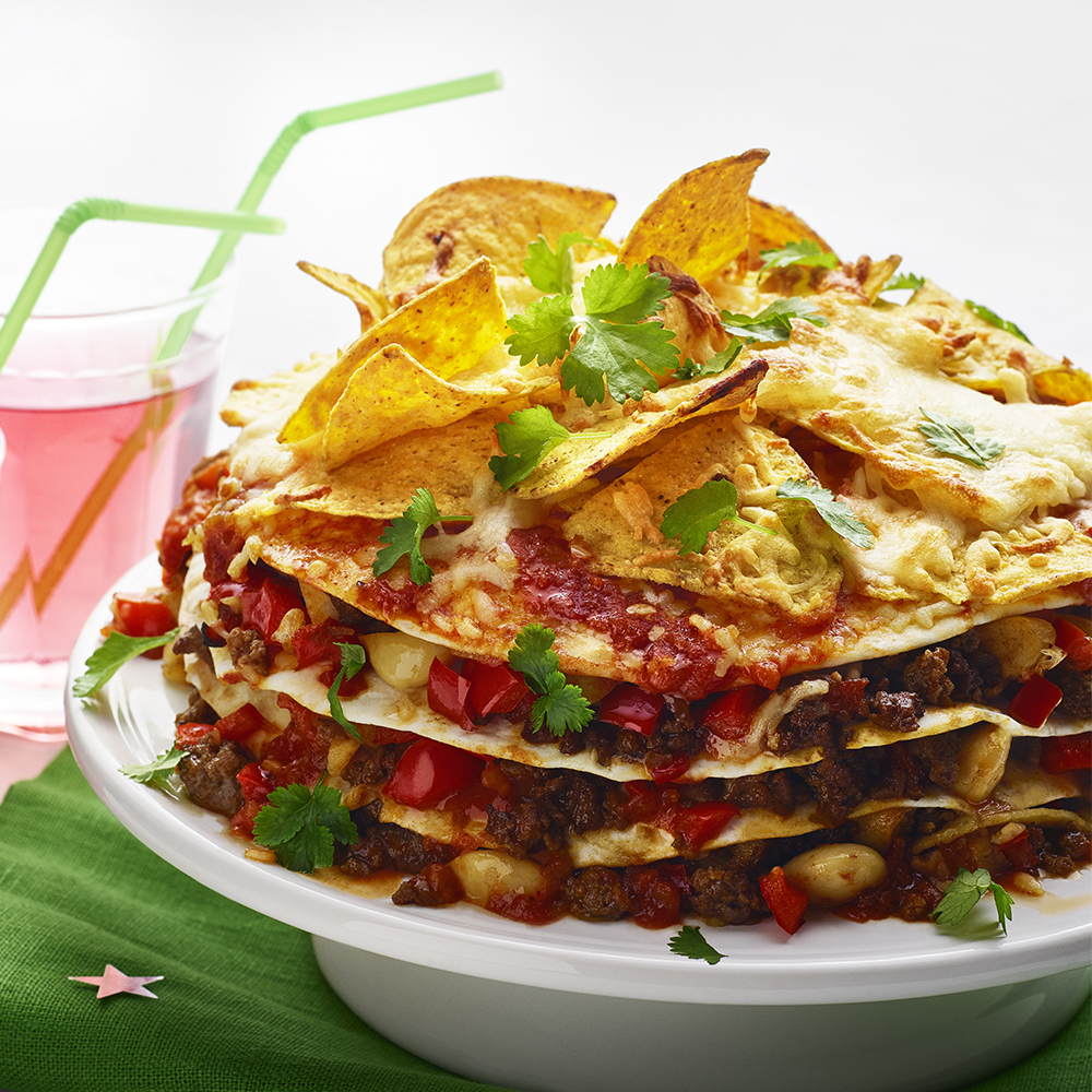 Tacotårta med nachos