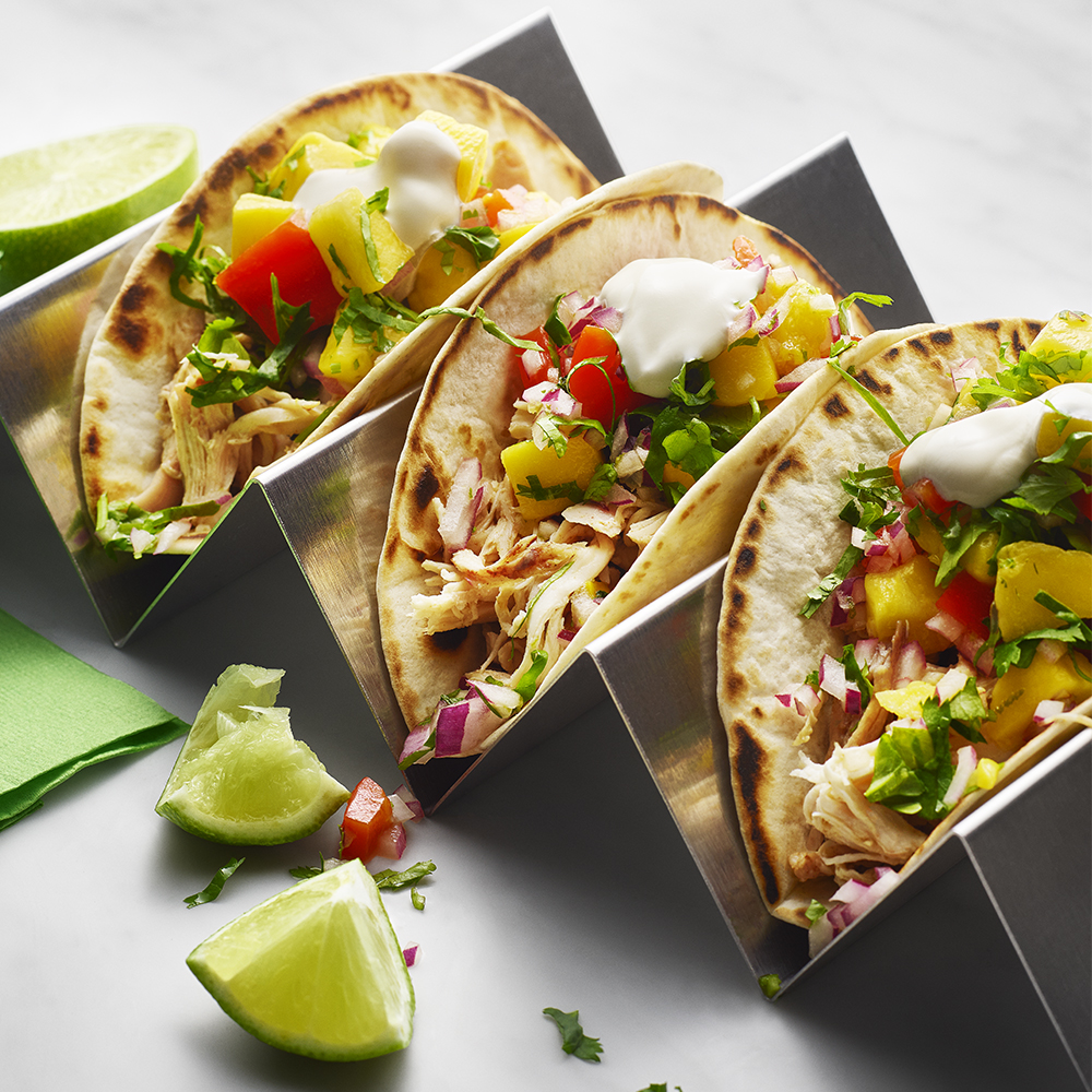 Pulled chicken med mangosalsa