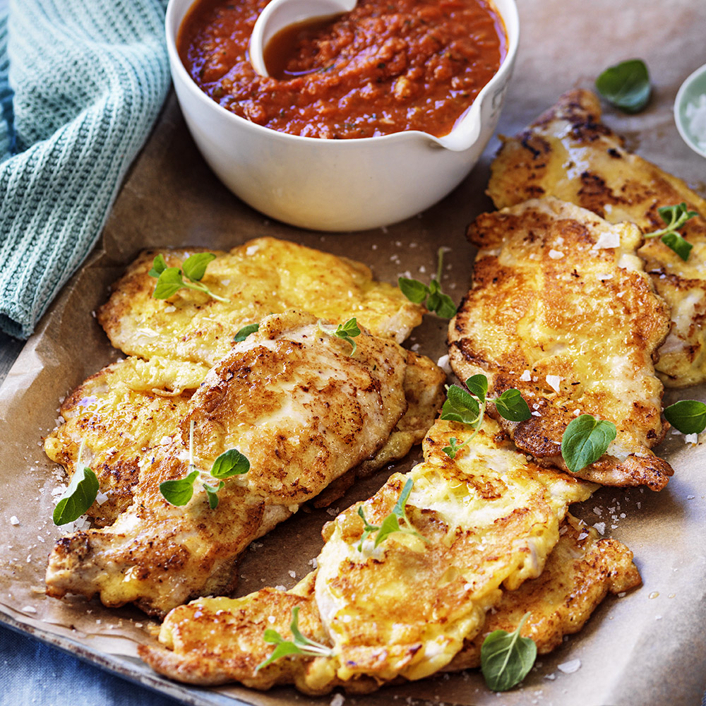 Kycklingpiccata med tomatsås