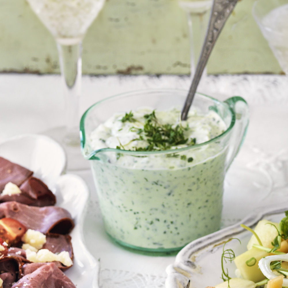 Basilika- och krassesås