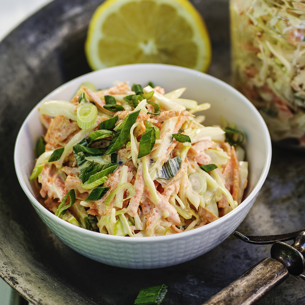 Coleslaw med syrligt äpple