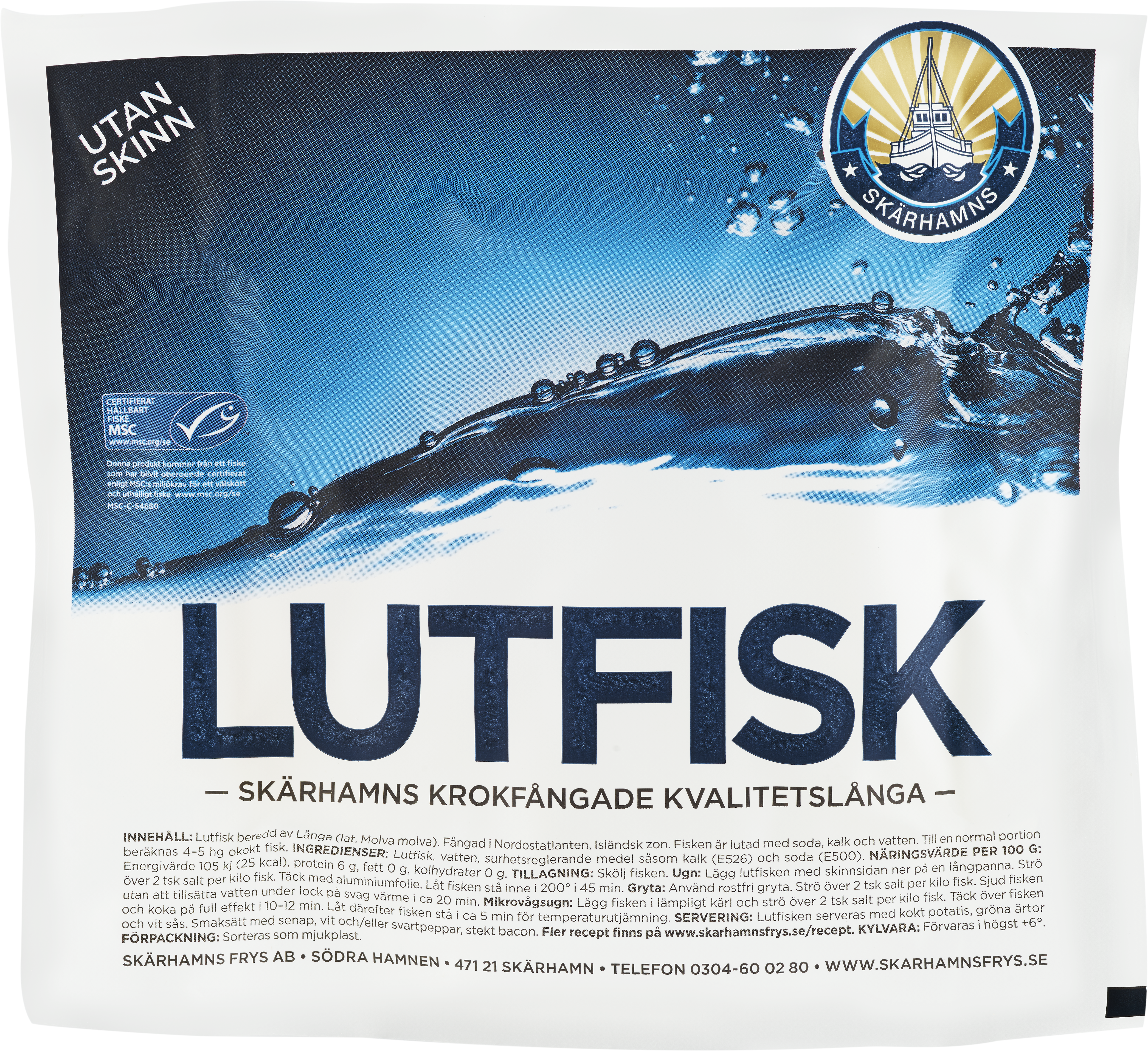 Lutfisk Skinnfri