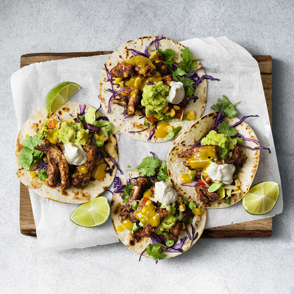Kycklingtacos med mangosås