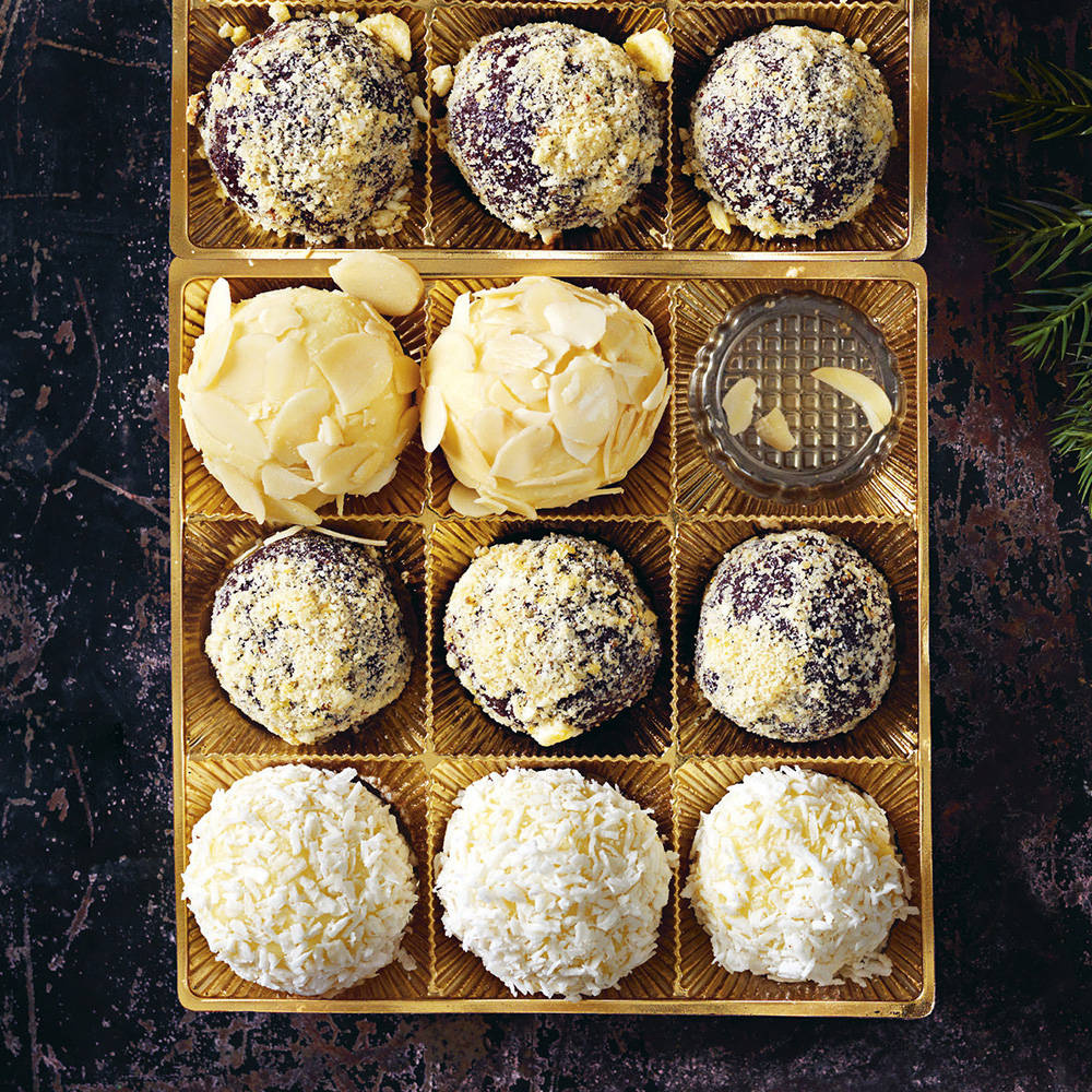 Vit chokladtryffel med lime