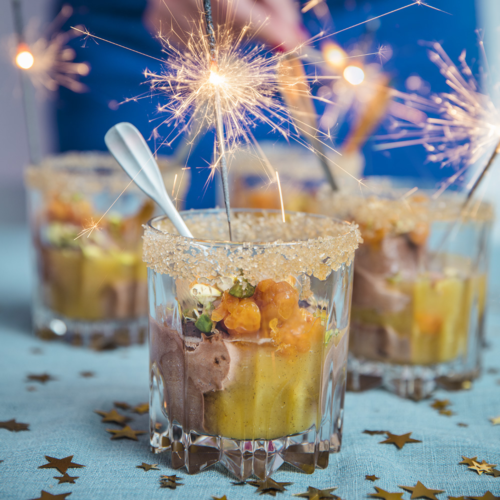 Chokladmousse med apelsinsås