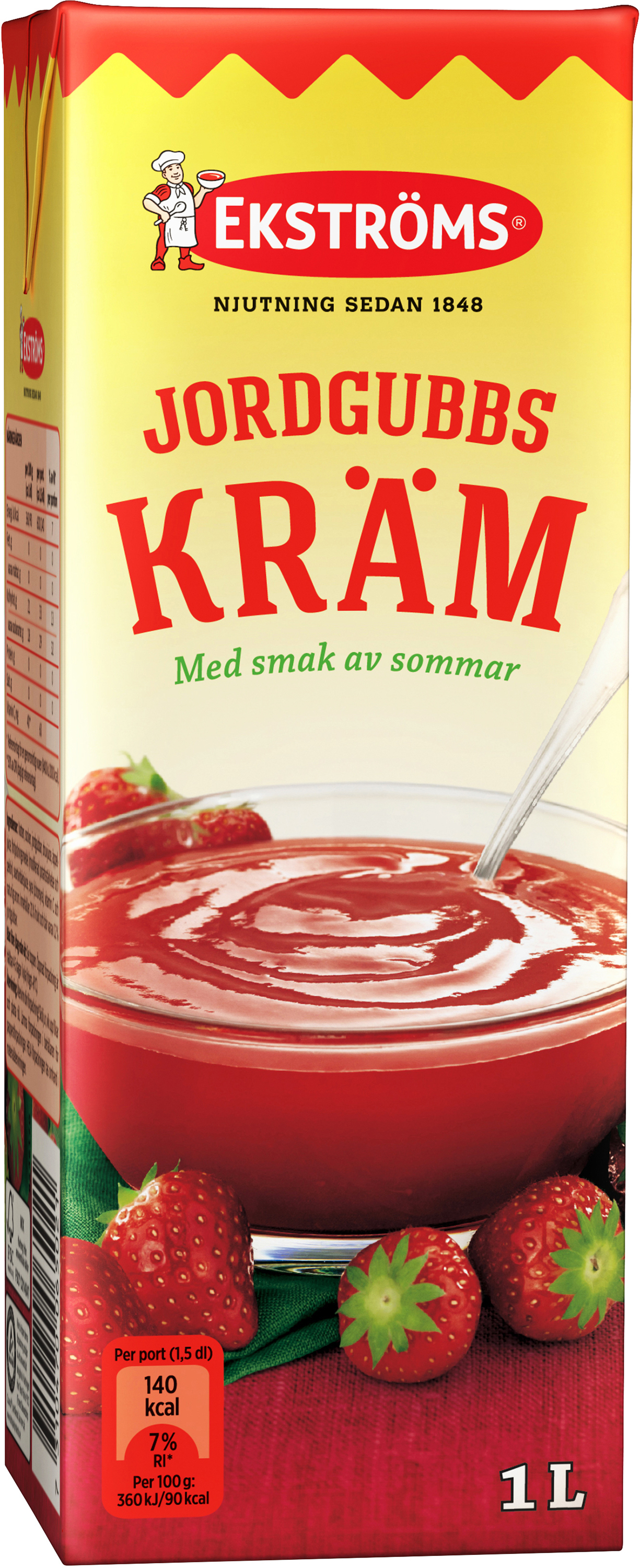 ekströms jordgubbskräm pulver ekströms jordgubbskräm pulver