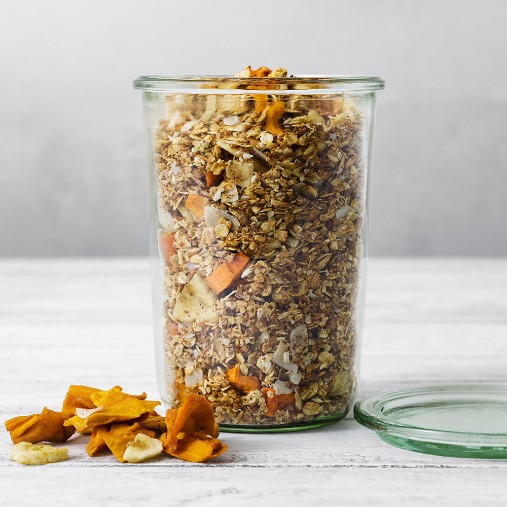 Granola med exotiska frukter