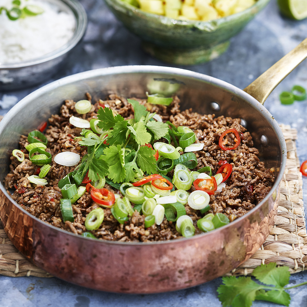 Asiatisk fläskfärspanna