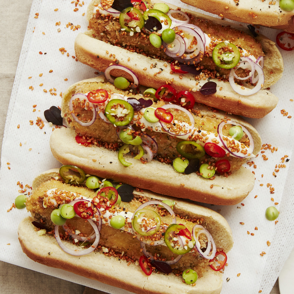 Friterad vegochorizo