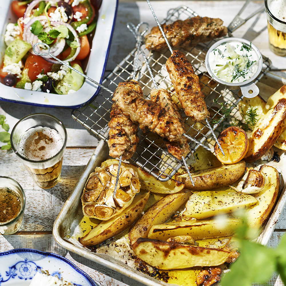 Grekisk sallad med kyckling