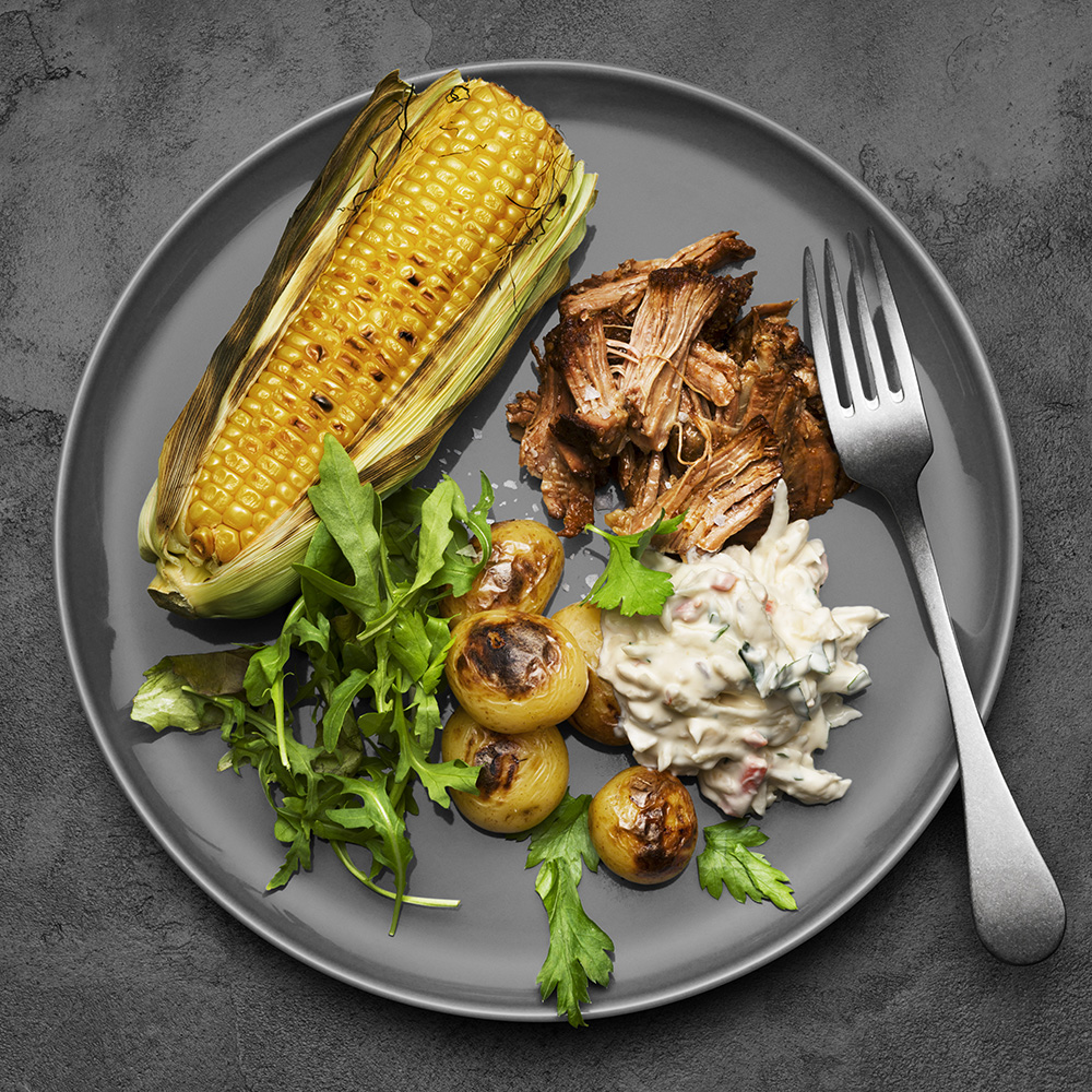 Grillad långbakad högrev