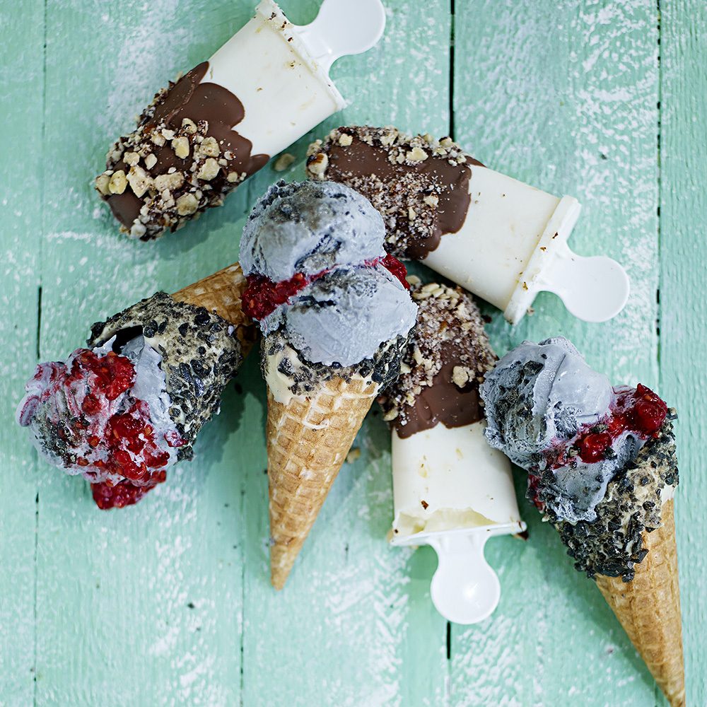 Citrusglass med chokladöverdrag