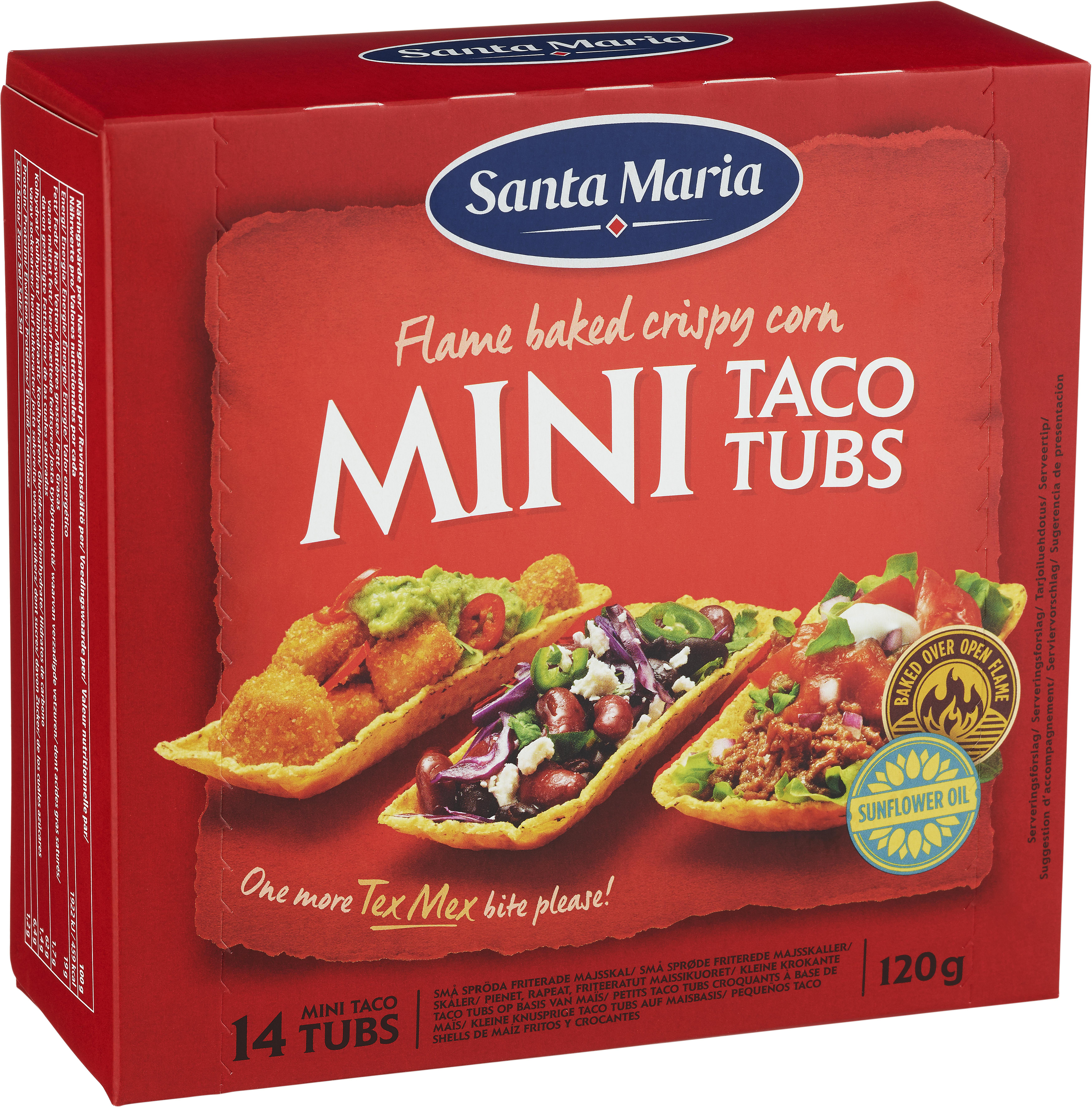 Mini taco tubes från Santa Maria