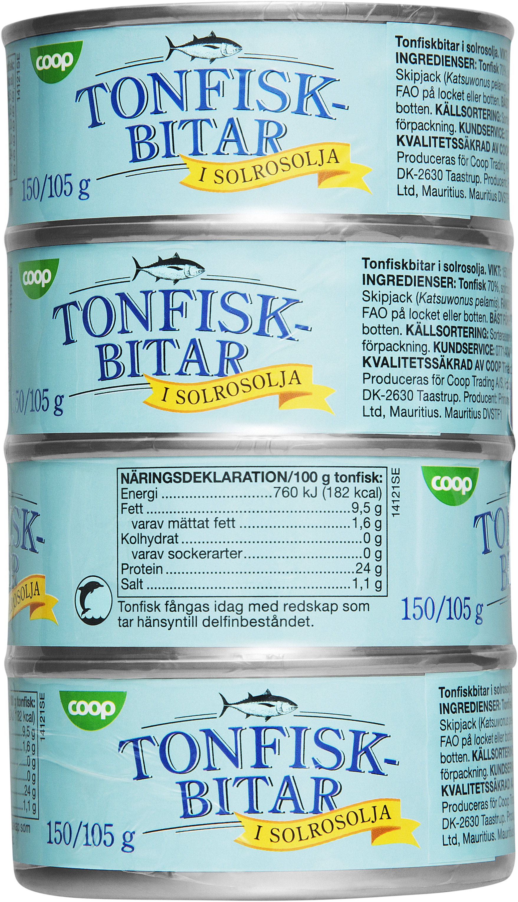 tonfisk i olja kcal