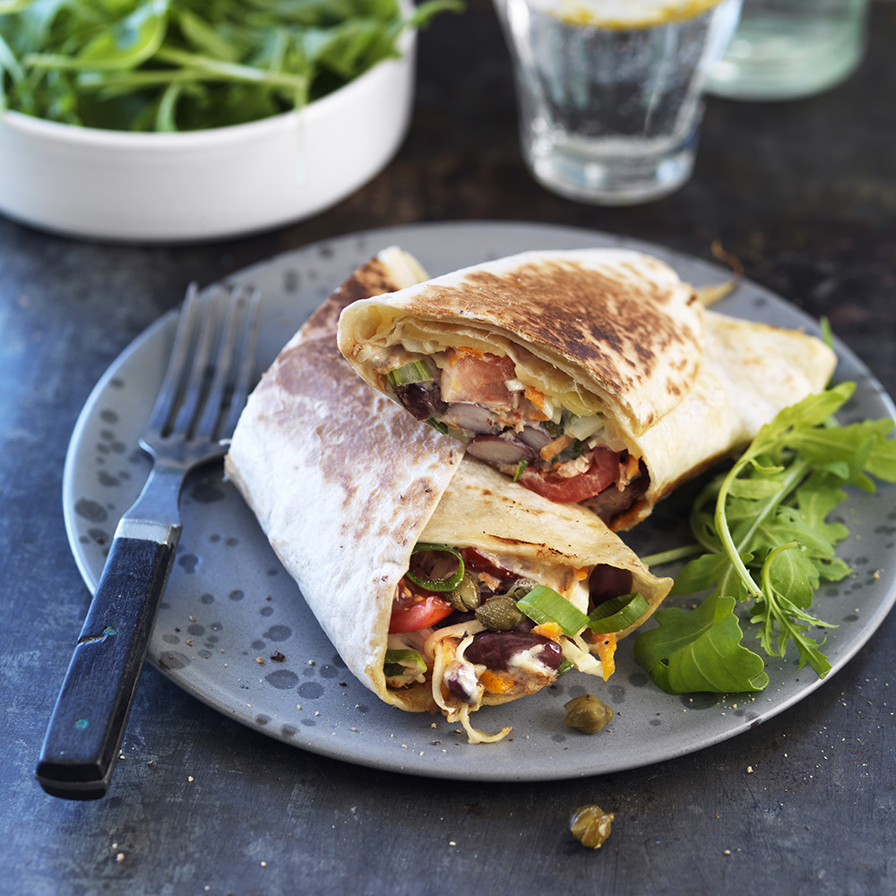 Grillad wrap med tonfiskröra