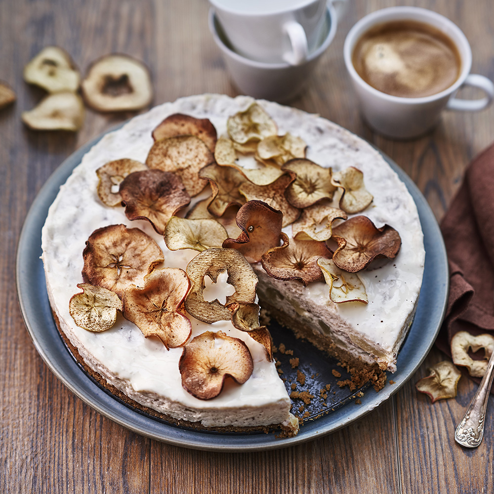 Äppelcheesecake