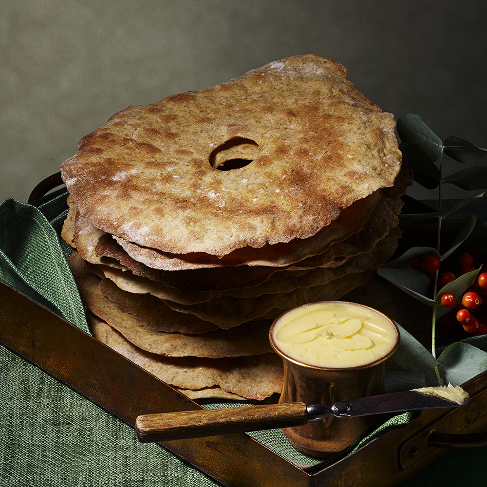 Julknäckebröd med filmjölk