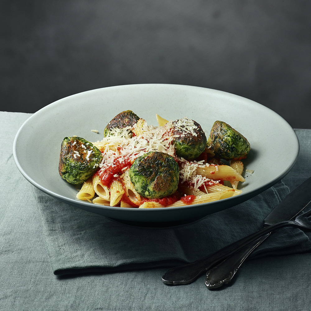 Dumplings på ricotta och spenat