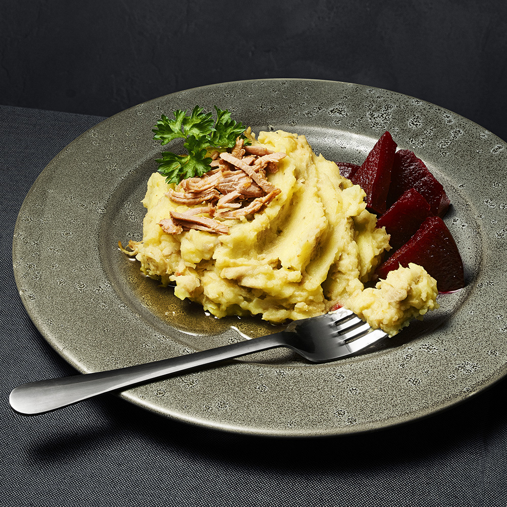 Lappskojs på pulled pork