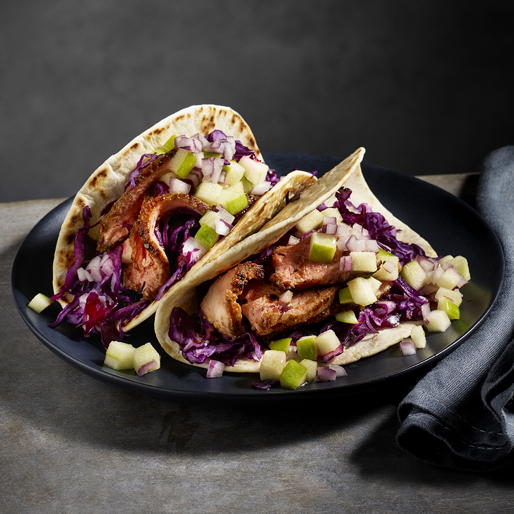 Carnitas med äppelsalsa