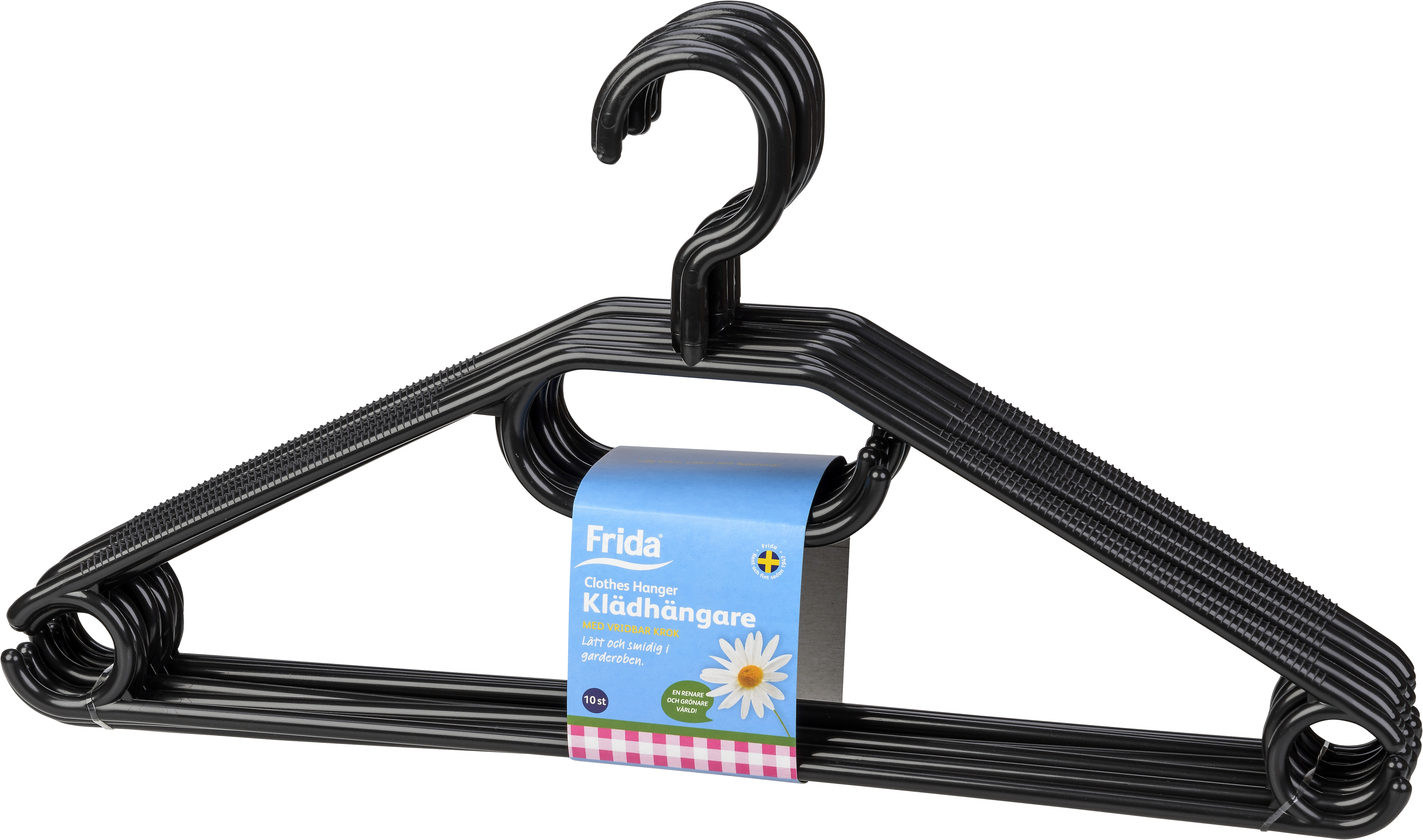 Galge Plast Svart Klimatbolaget 10-pack