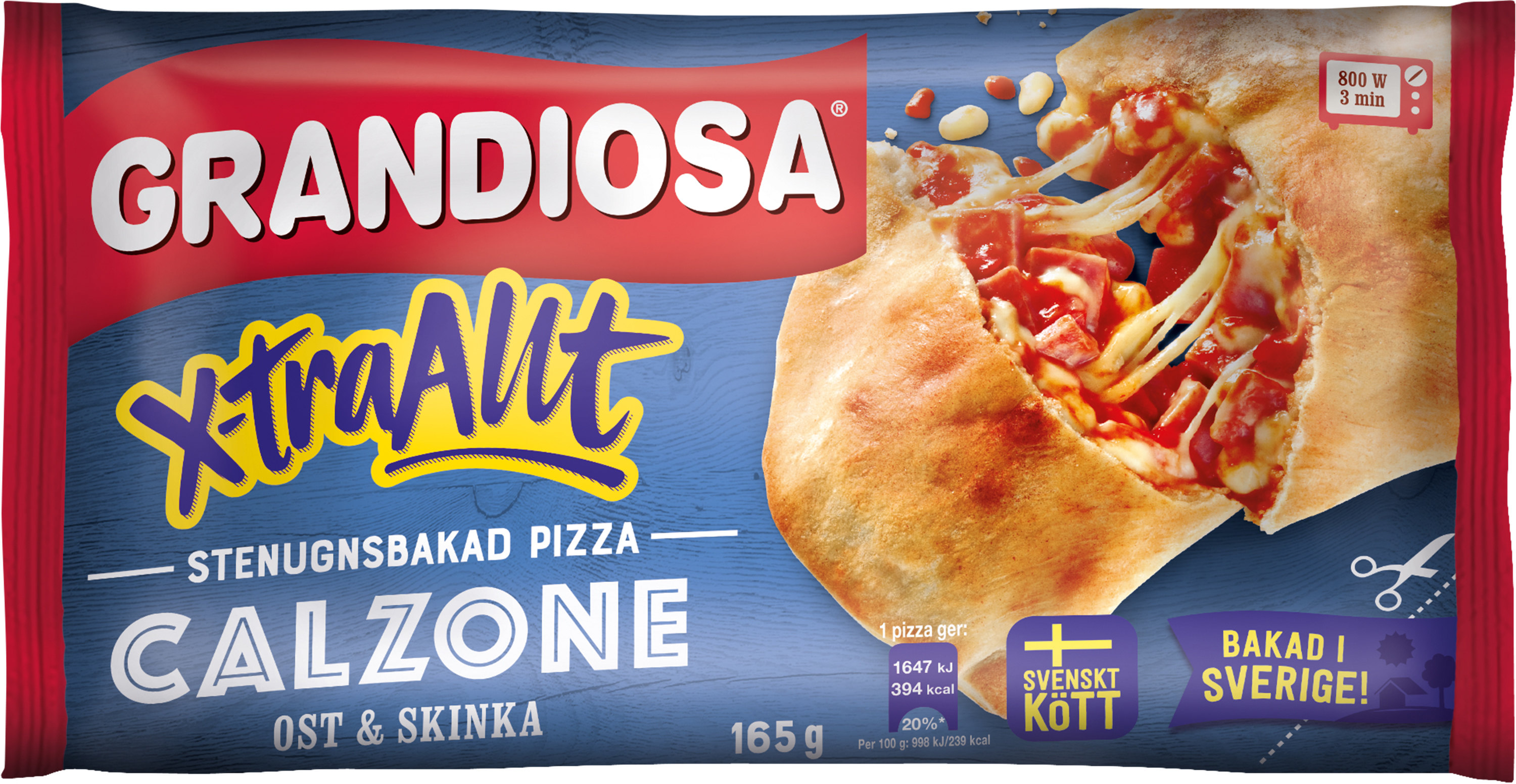 Pizza XTra Allt Calzone GRANDIOSA Coop