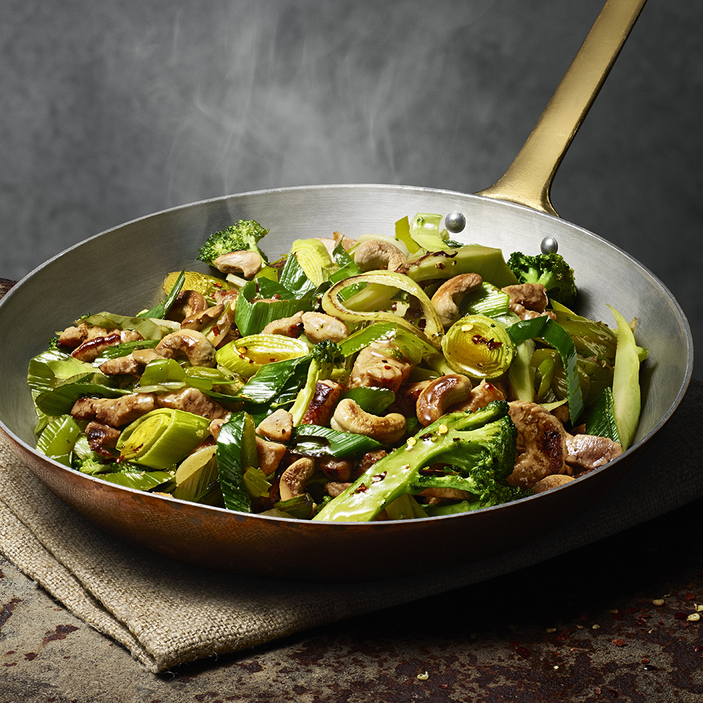 Fläskwok med cashewnötter