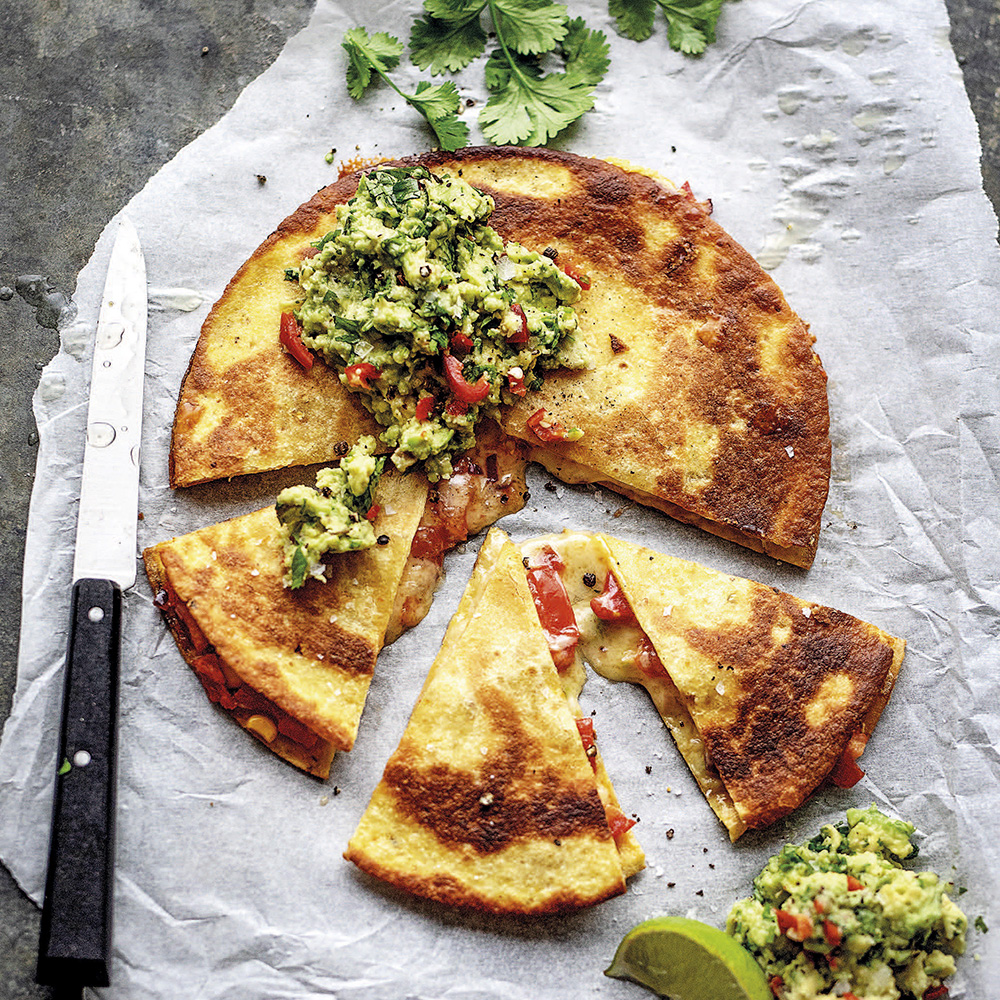 Quesadillas med avokadoröra
