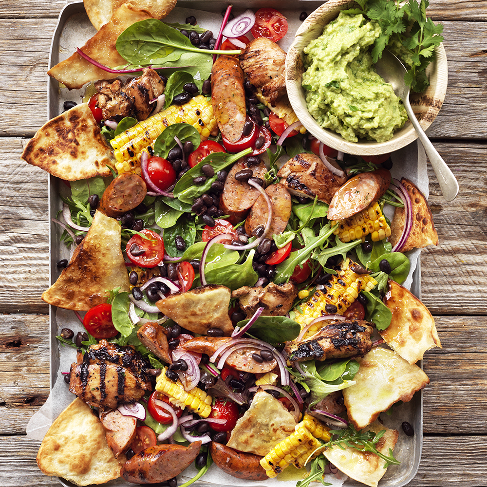 Texmexsallad från grillmiddagen