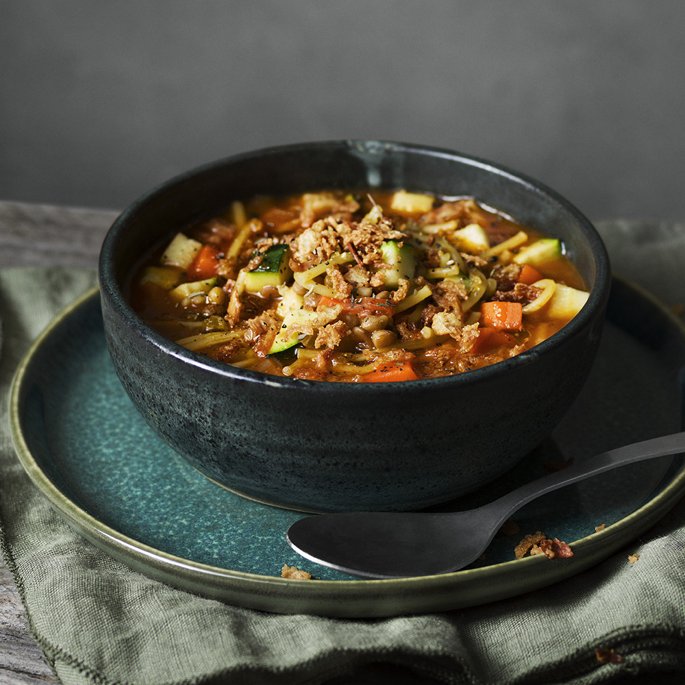 Minestronesoppa med linser