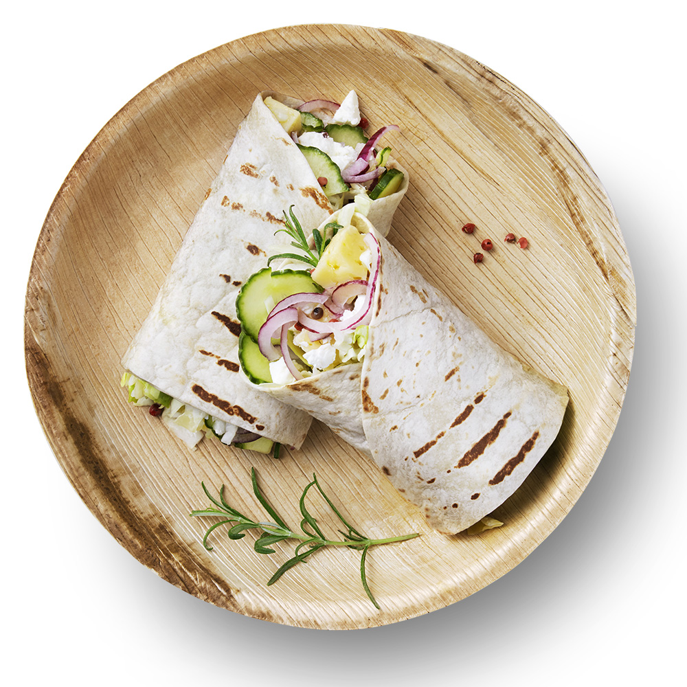Wrap med marinerad ost och guacamole