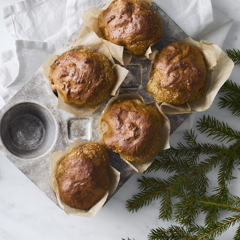 Glutenfri kavring i muffinsplåt