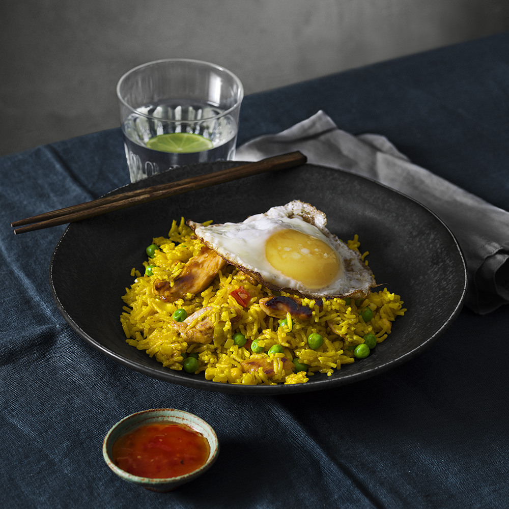 Nasi goreng med kyckling