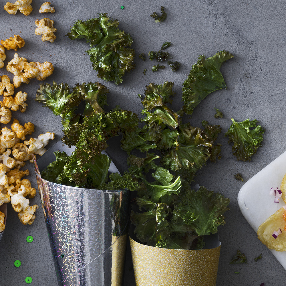 Grönkålschips i ugn