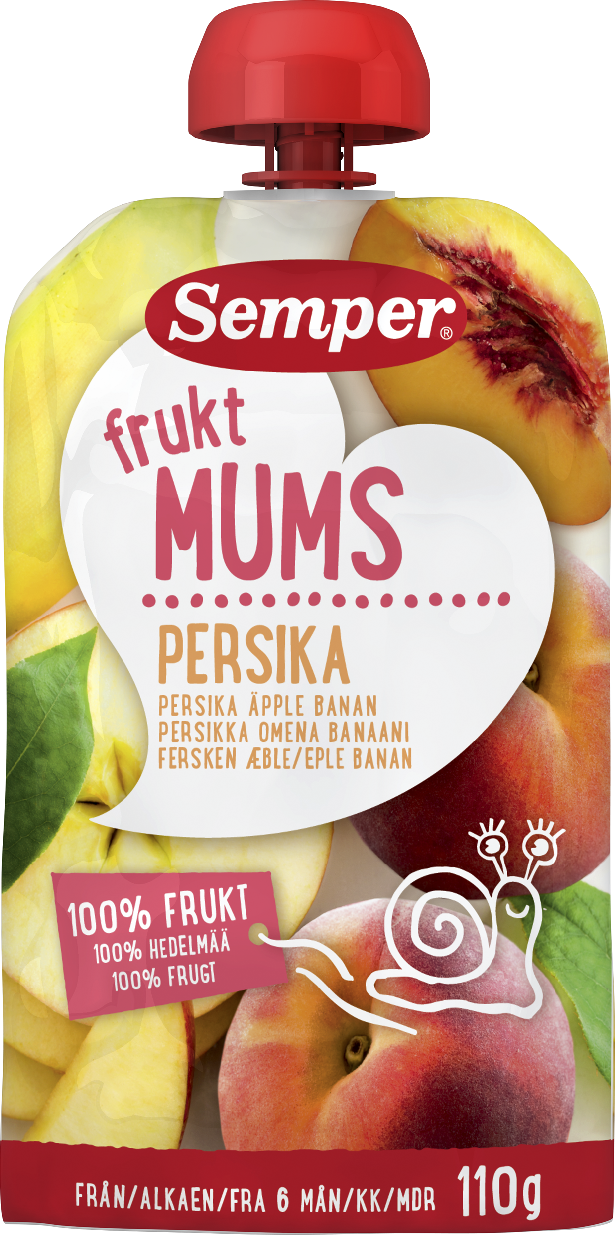Fruktmums Persika 6 Mån