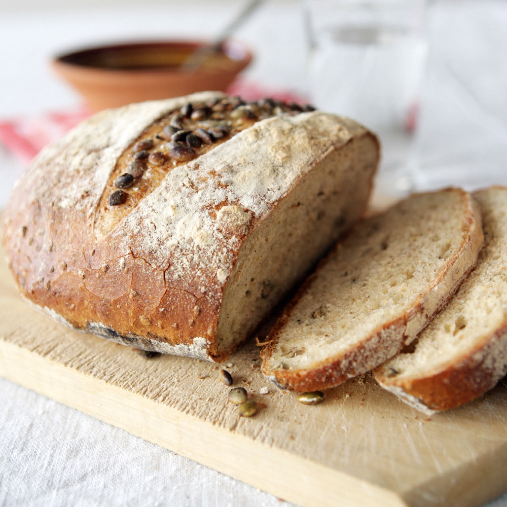 Dinkelbröd med pumpakärnor