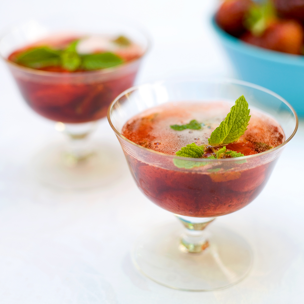 Spritsig jordgubbskompott med lime