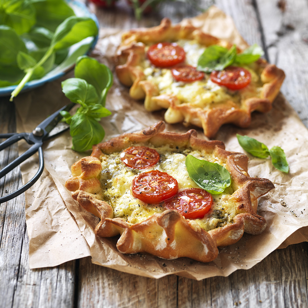 Piroger med pesto