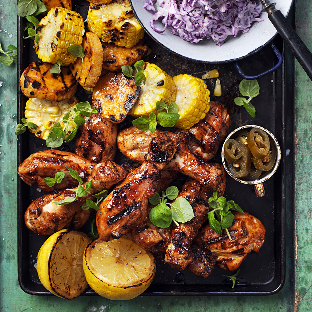 Kycklingben med jalapeño- coleslaw