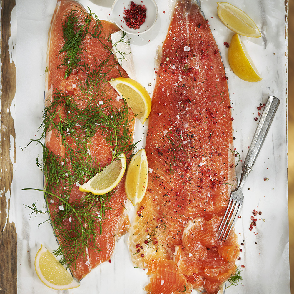 Rimmad röding med rosépeppar