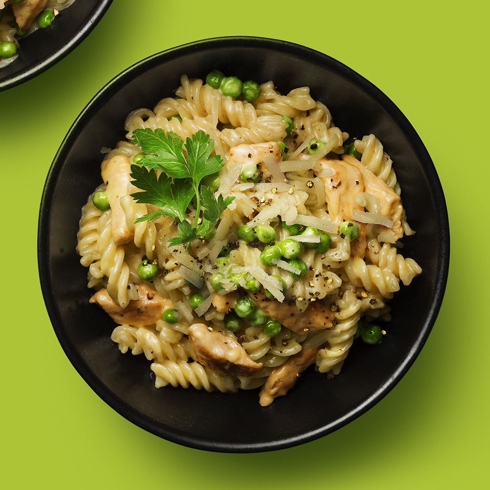 Pasta Alfredo med kyckling
