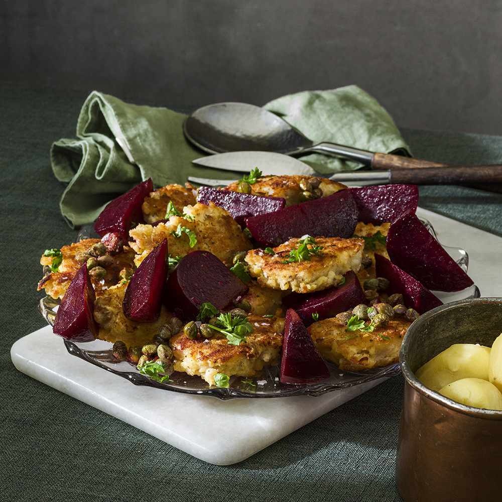 Fishcakes med brynt smör