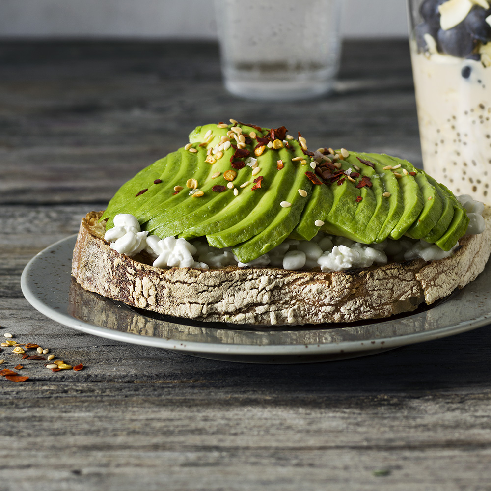 Avokadosmörgås med keso