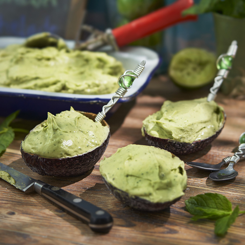 Avokadoglass med mynta