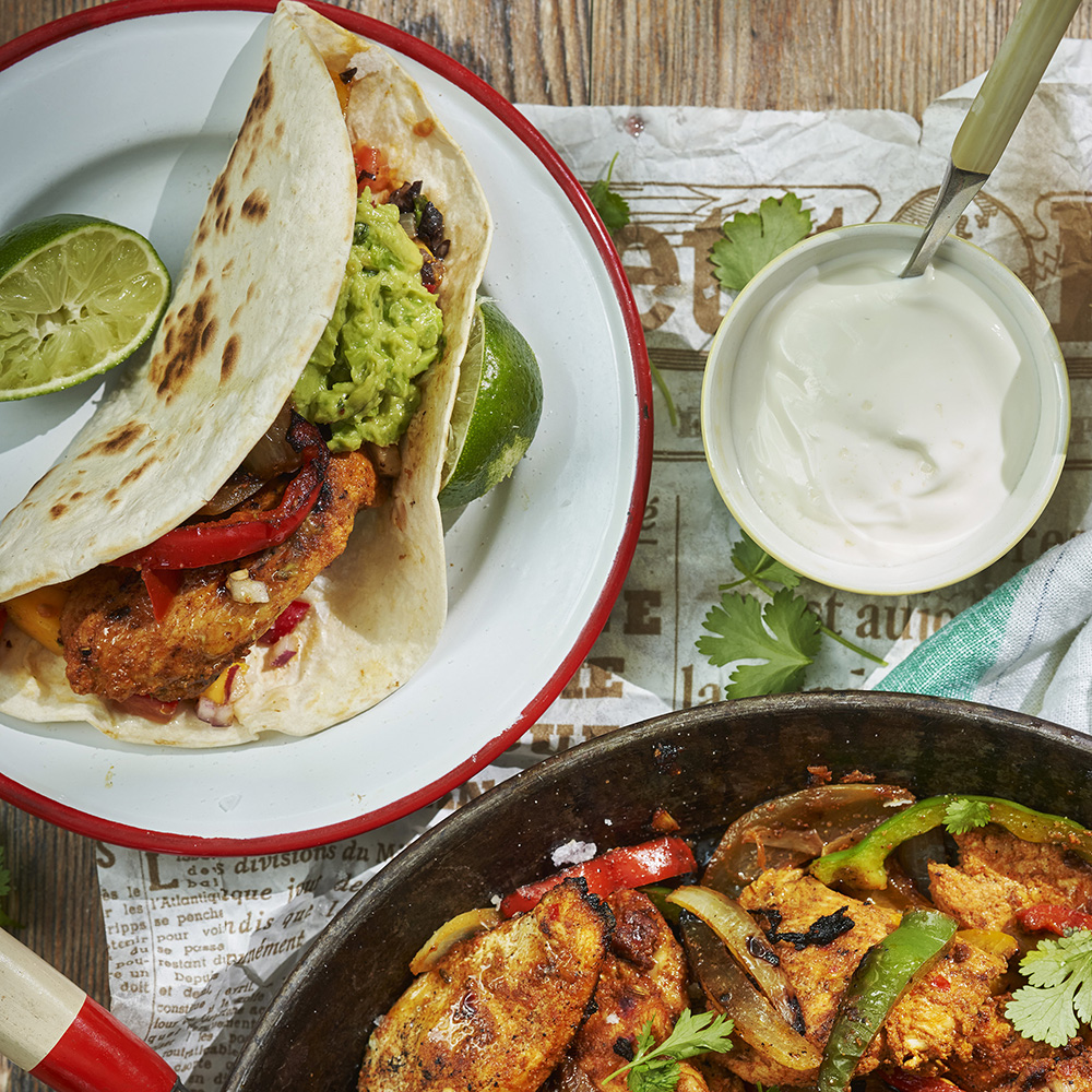 Fajitas med kyckling
