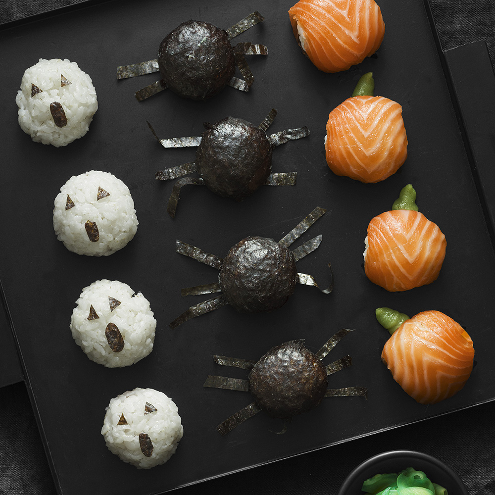 Hemgjord sushi till halloween