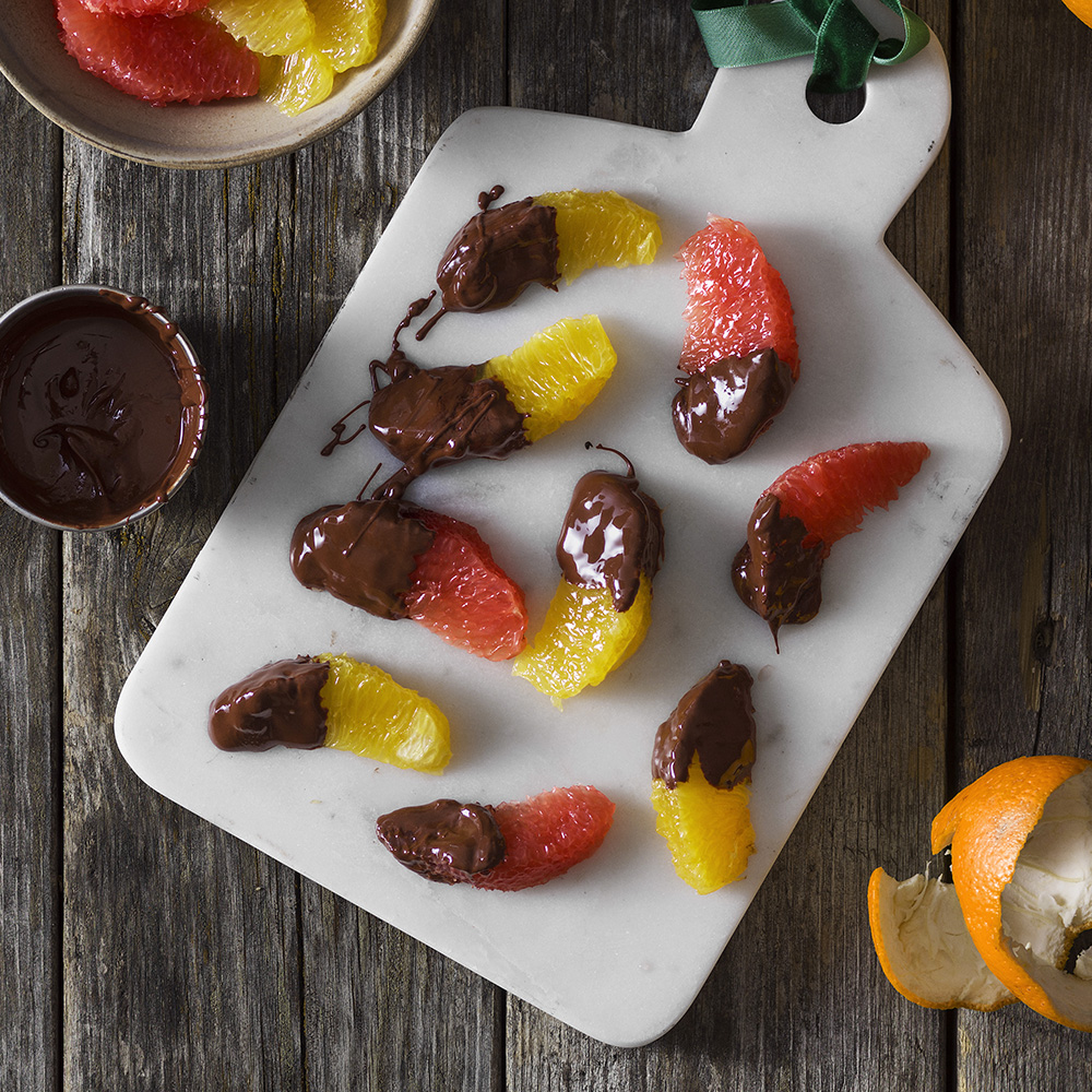 Chokladdoppade apelsiner