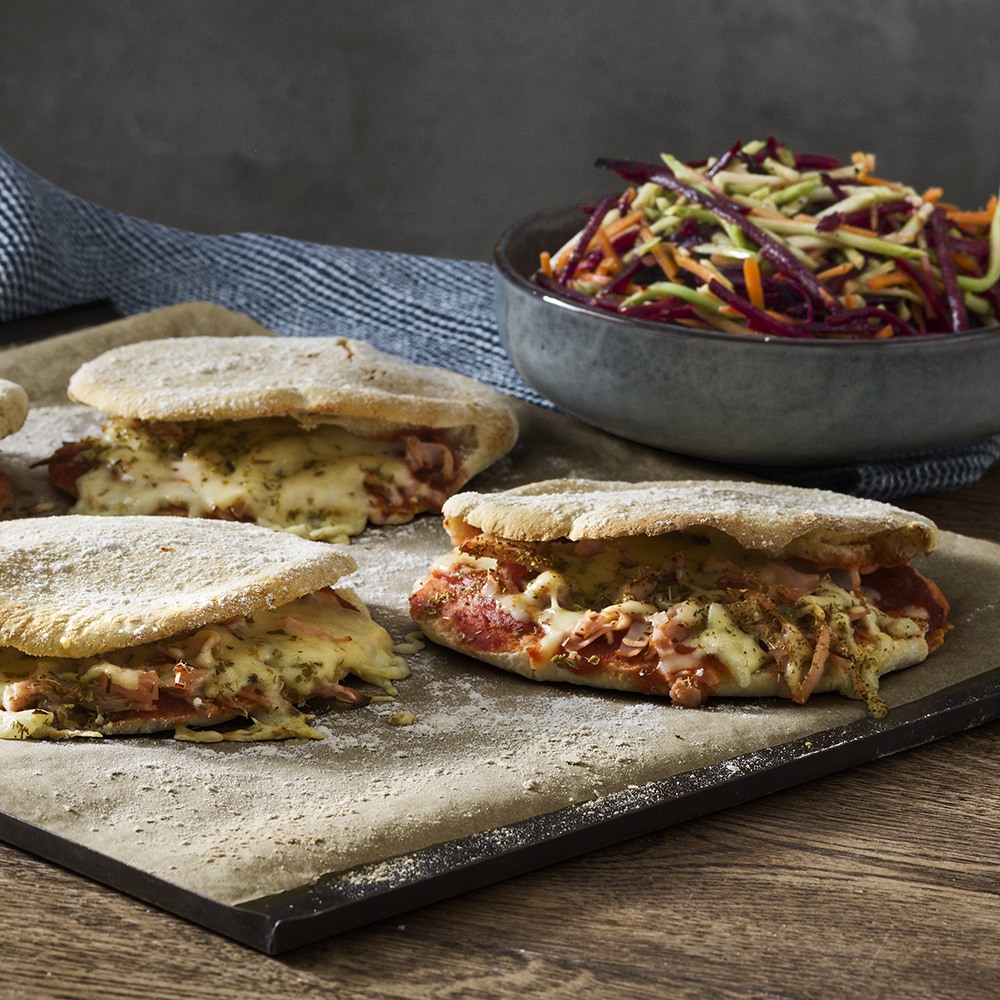 Calzone på pitabröd