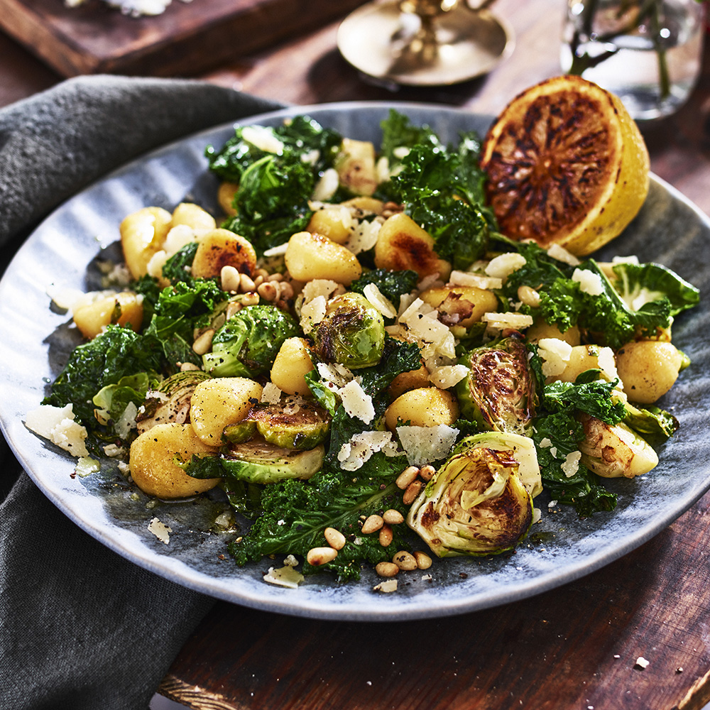 Brysselkål med gnocchi