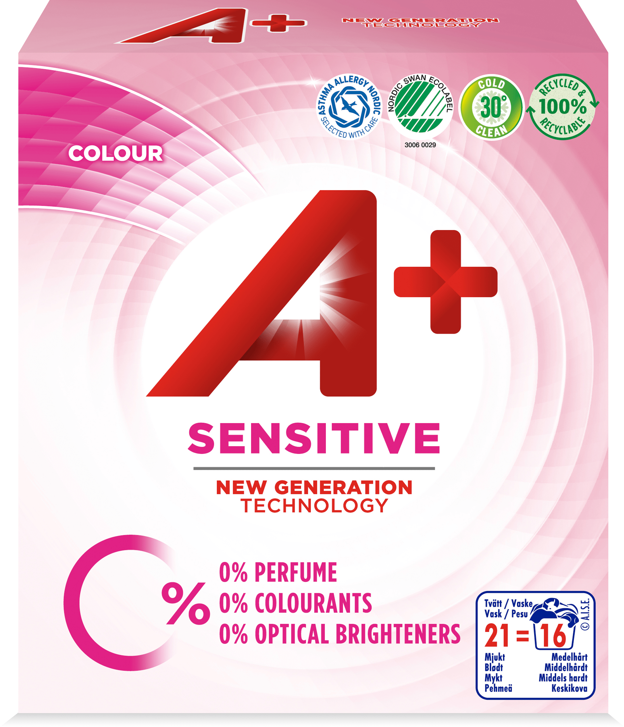 Kulörtvättmedel Sensitive